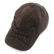Hoddle Denim Applique Cap - Brown