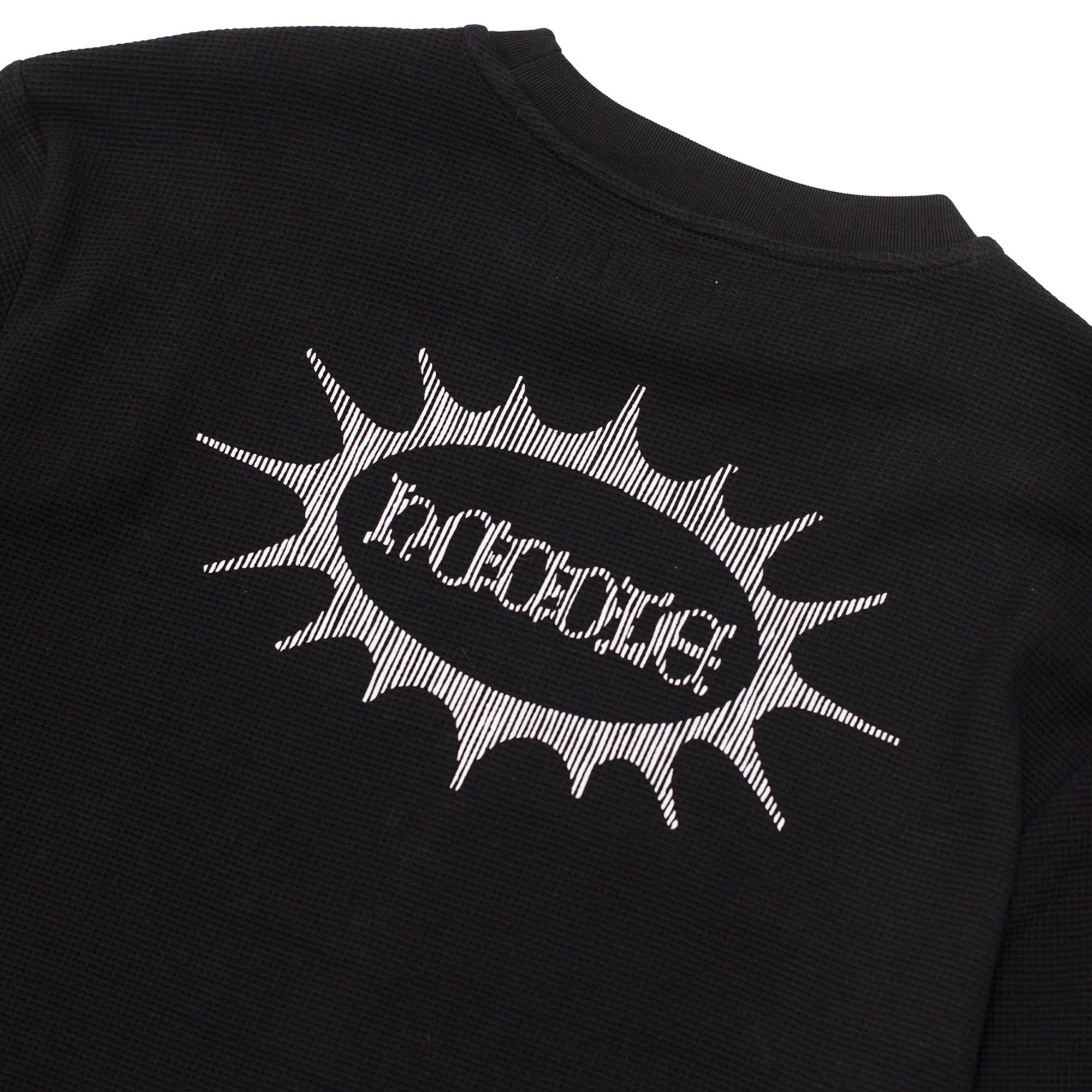 Hoddle Long Sleeve Waffle Knit - Black