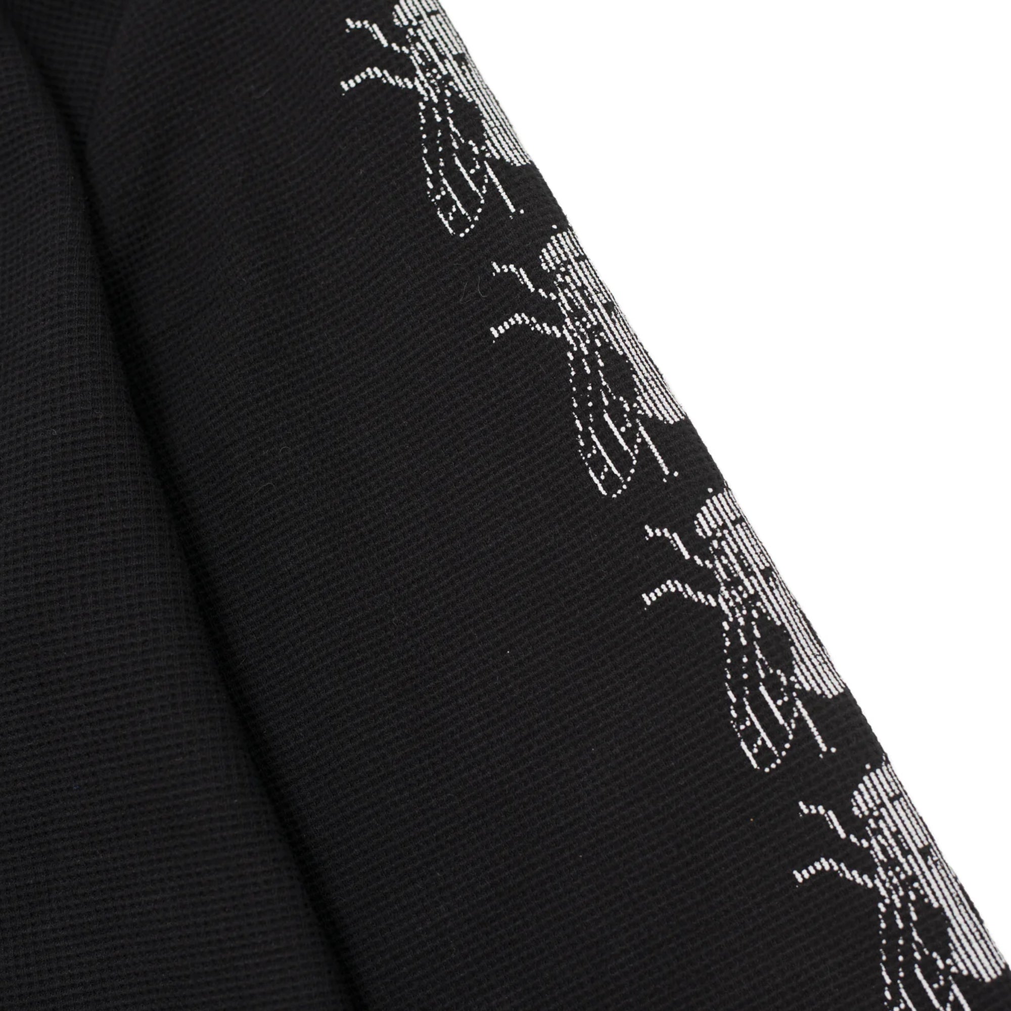 Hoddle Long Sleeve Waffle Knit - Black