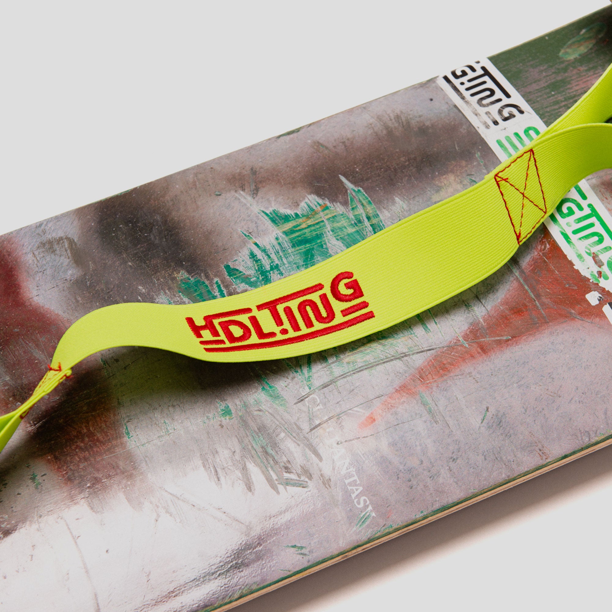 Slingting & Hoddle Skateboard Sling - Hi-Vis Yellow / Red