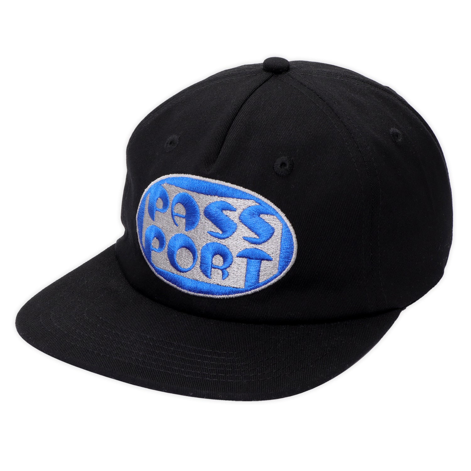 Pass~Port Rounded Workers Cap - Black