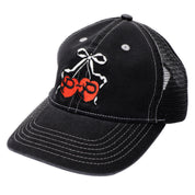 Pass~Port Cherries Leagues Trucker - Washed Black