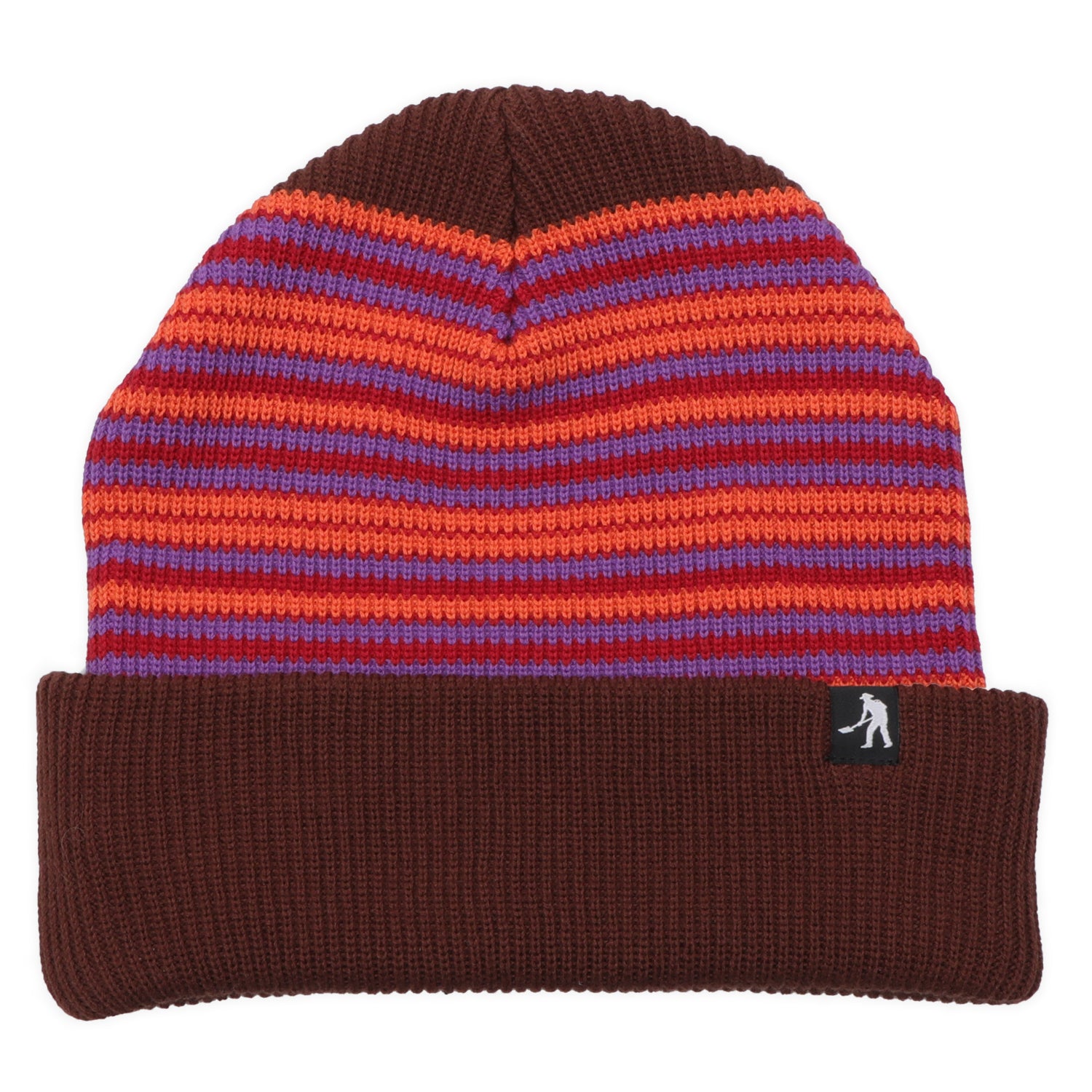 Pass~Port Organic Cotton Stripe Beanie - Orange