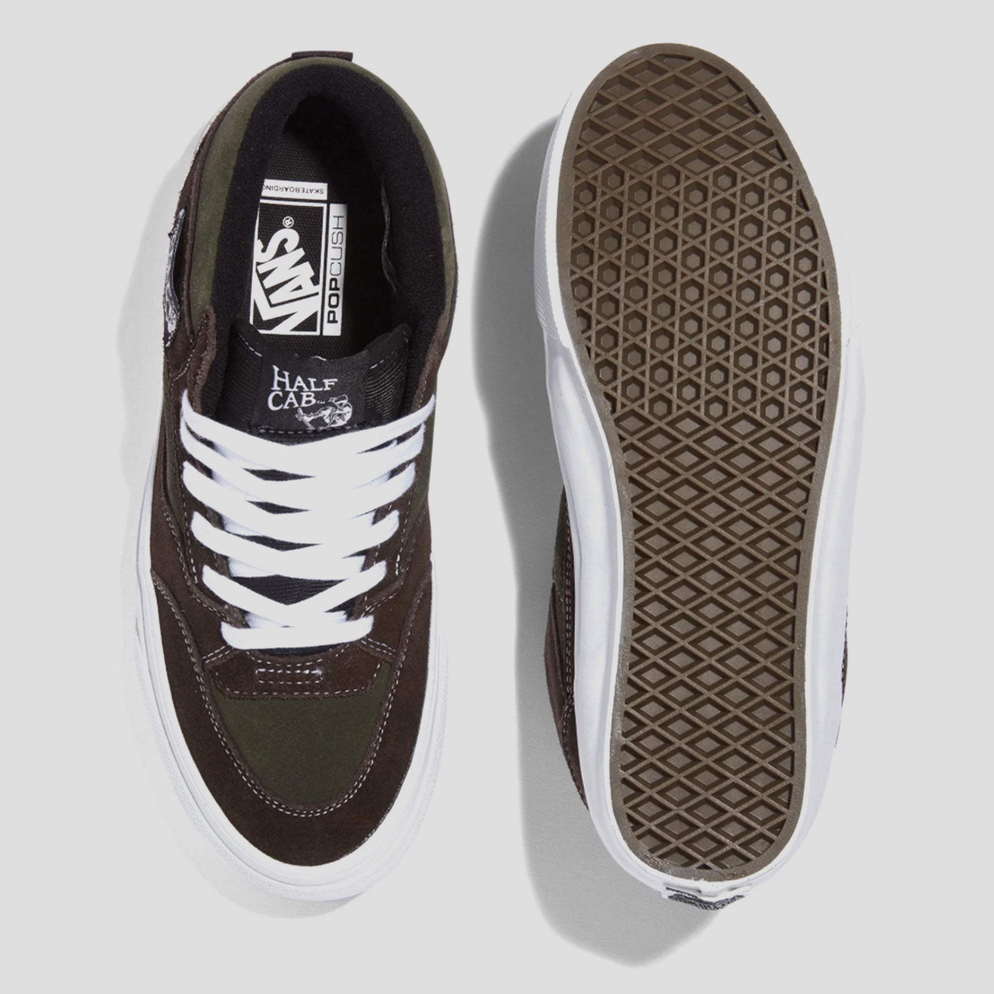 Vans Skate Half Cab '92 Vcu - Dark Brown / White