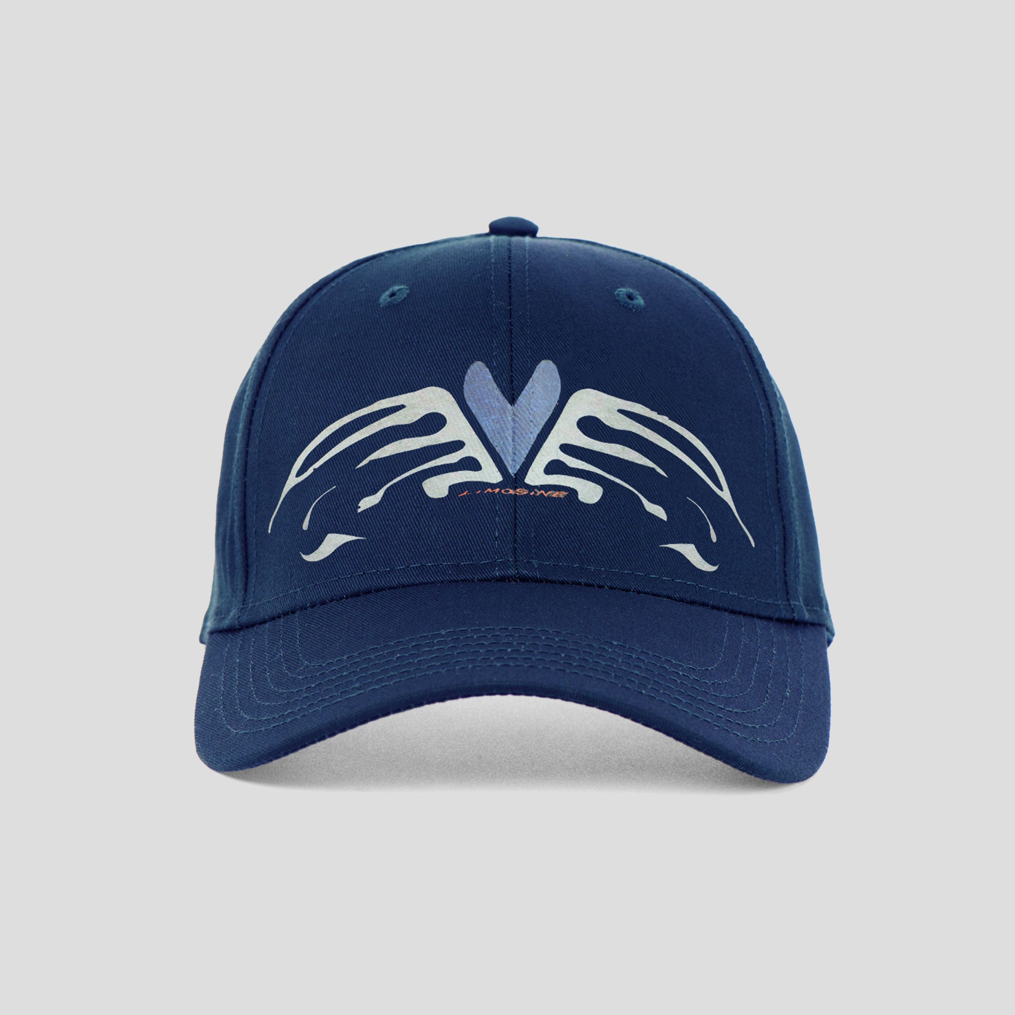 Limosine Heart Wings Hat - Navy