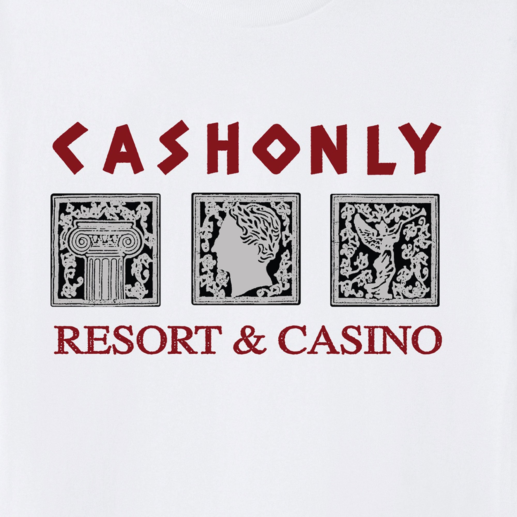 Cash Only High Rollers Tee - White