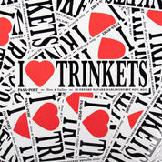 Pass~Port I Heart Trinkets Bumper Sticker