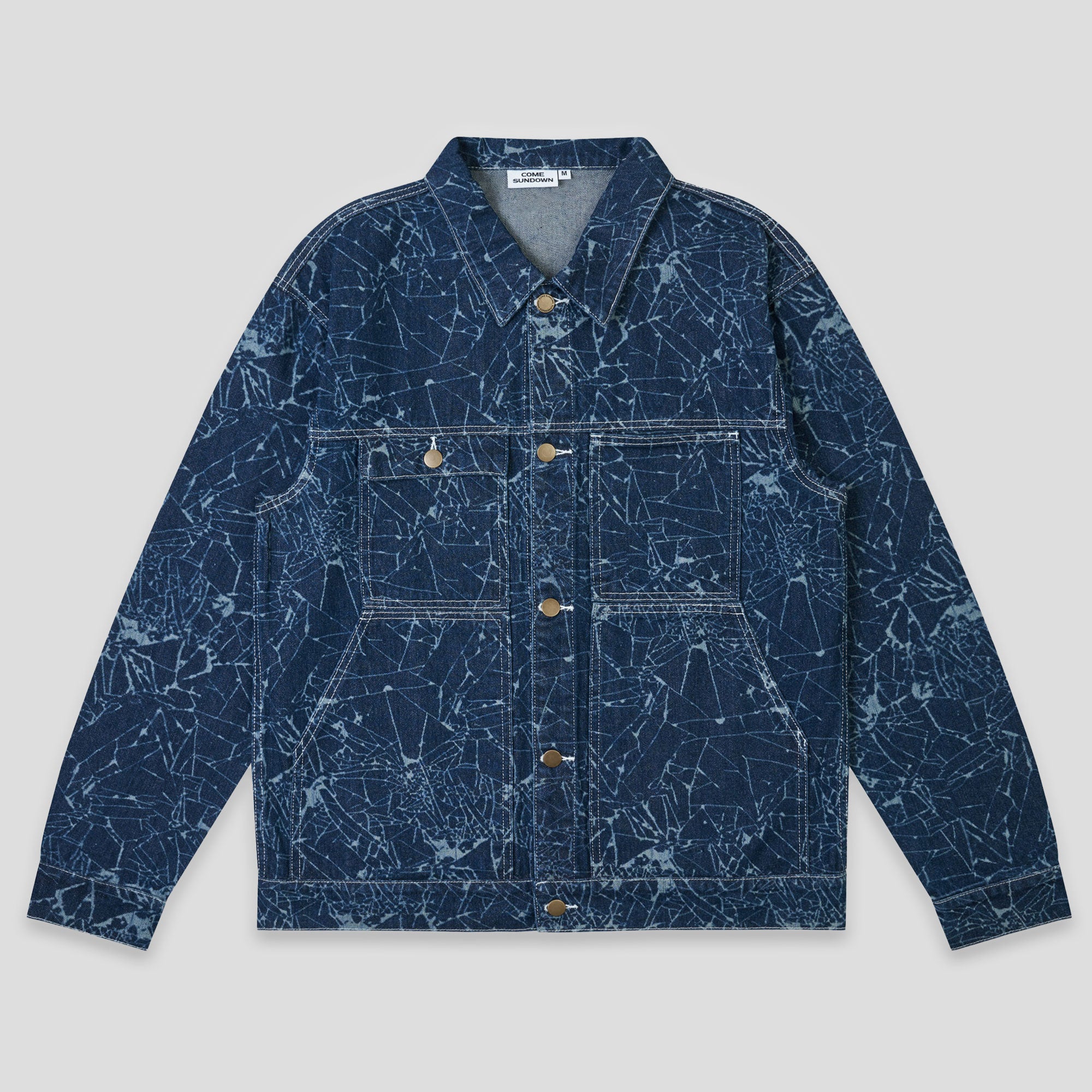 Come Sundown Toil Denim Jacket - Blue