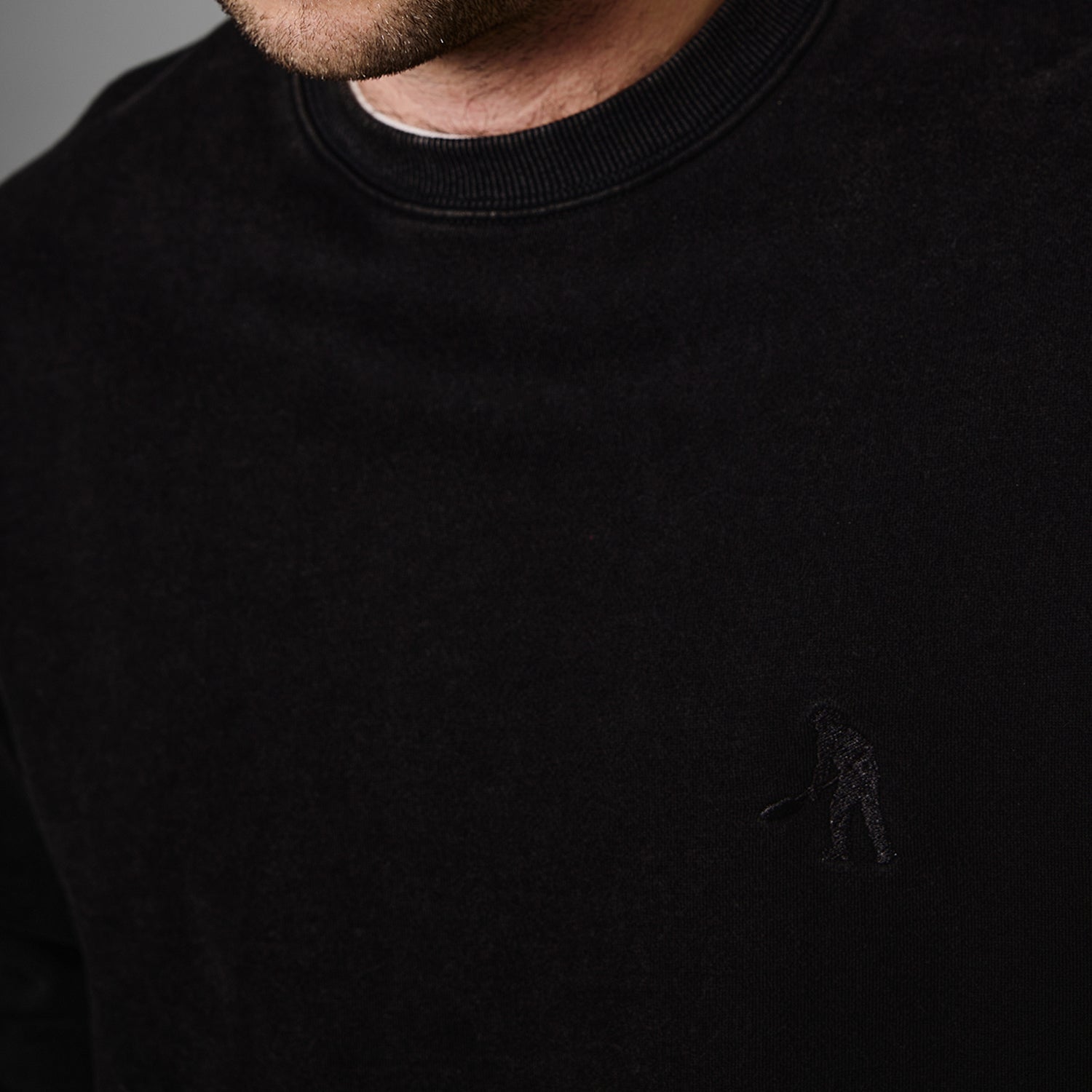 Pass~Port Solid Workers Sweater - Washed Black