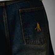 Pass~Port Workers Club Denim Short - Faded Washed Dark Indigo