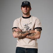 Pass~Port Cloncurry Ringer Tee - Stone