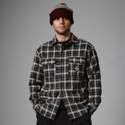 Pass~Port Wanderer Flannel Vineyard Shirt - Black