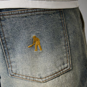 Pass~Port Workers Club Denim Short - Faded Washed Light Indigo