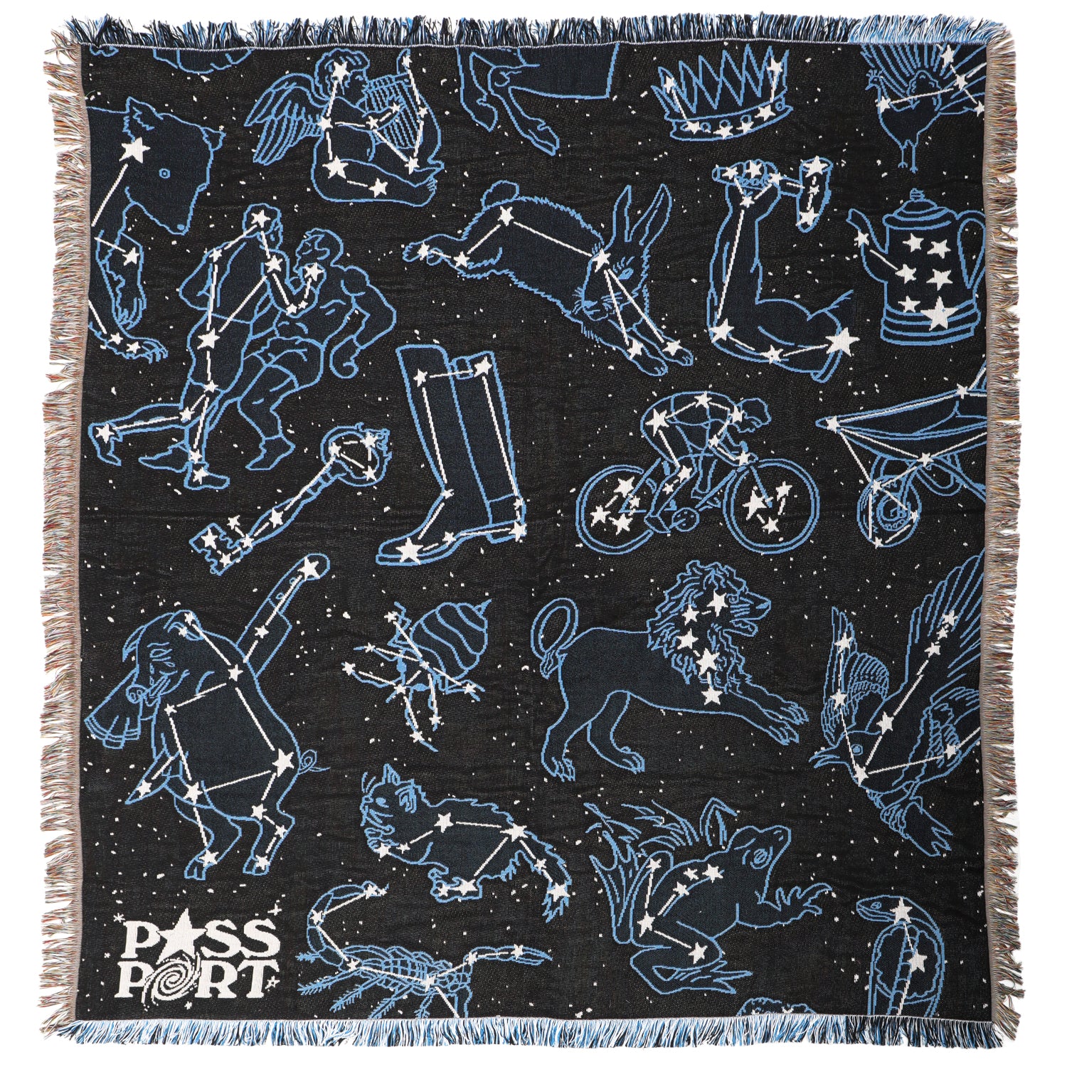 Pass~Port Constellations Throw Blanket