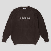 Dancer Logo Cotton Knit  - Brown