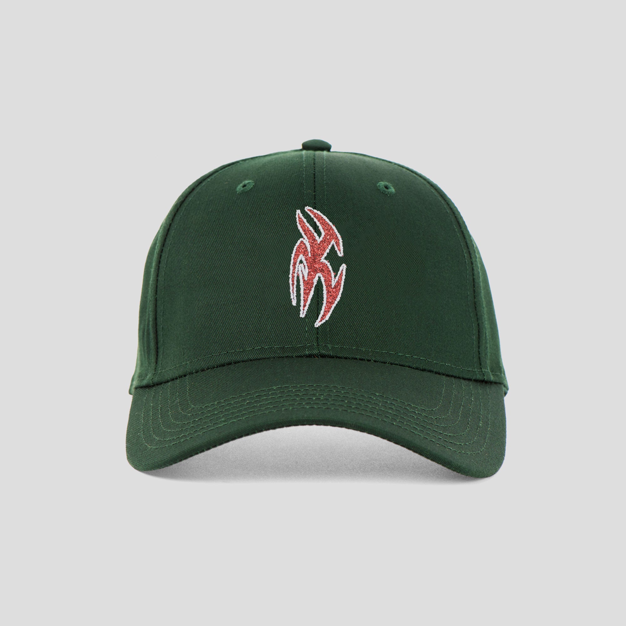 Limosine Shadow Box Hat - Green / Silver