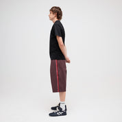 Pass~Port Leagues Club Short - Side Stripe Plum