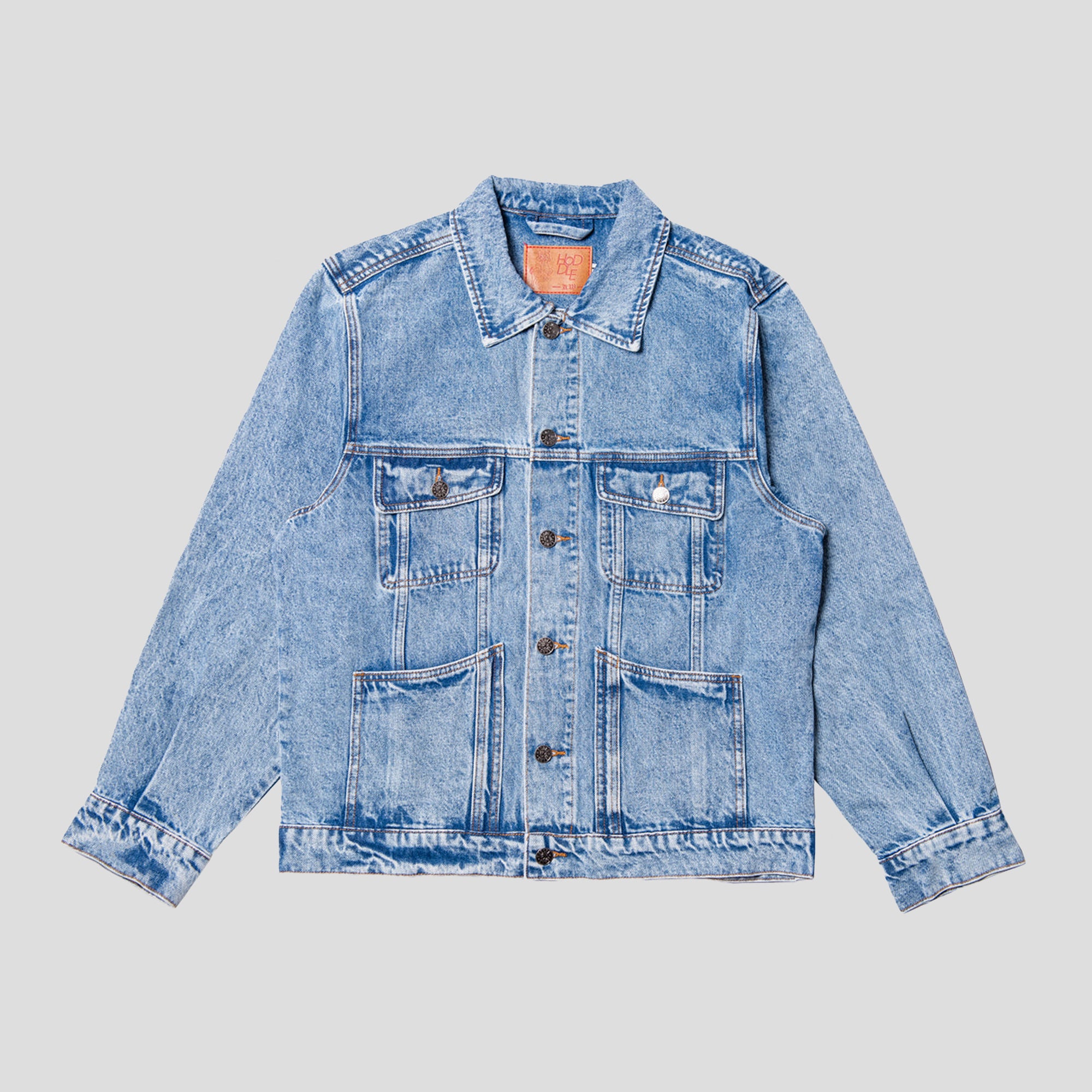 Hoddle Denim Trucker Jacket - Light Blue