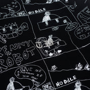 Hoddle Quiet Joe Long-Sleeve Tee - Black / White