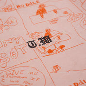 Hoddle Quiet Joe Long-Sleeve Tee - Salmon / Burnt Orange