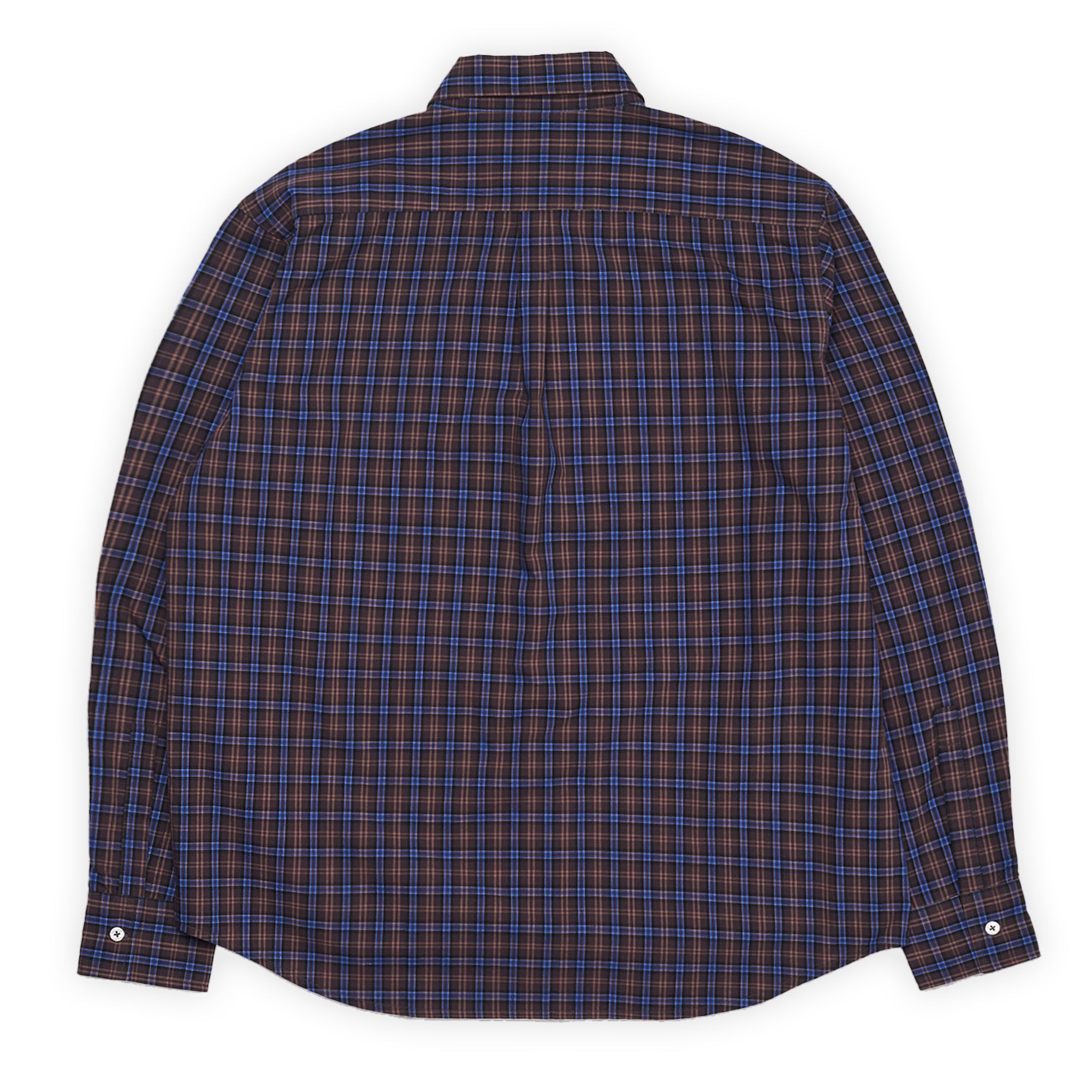 Last Resort OG LS Shirt - Brown / Blue Check