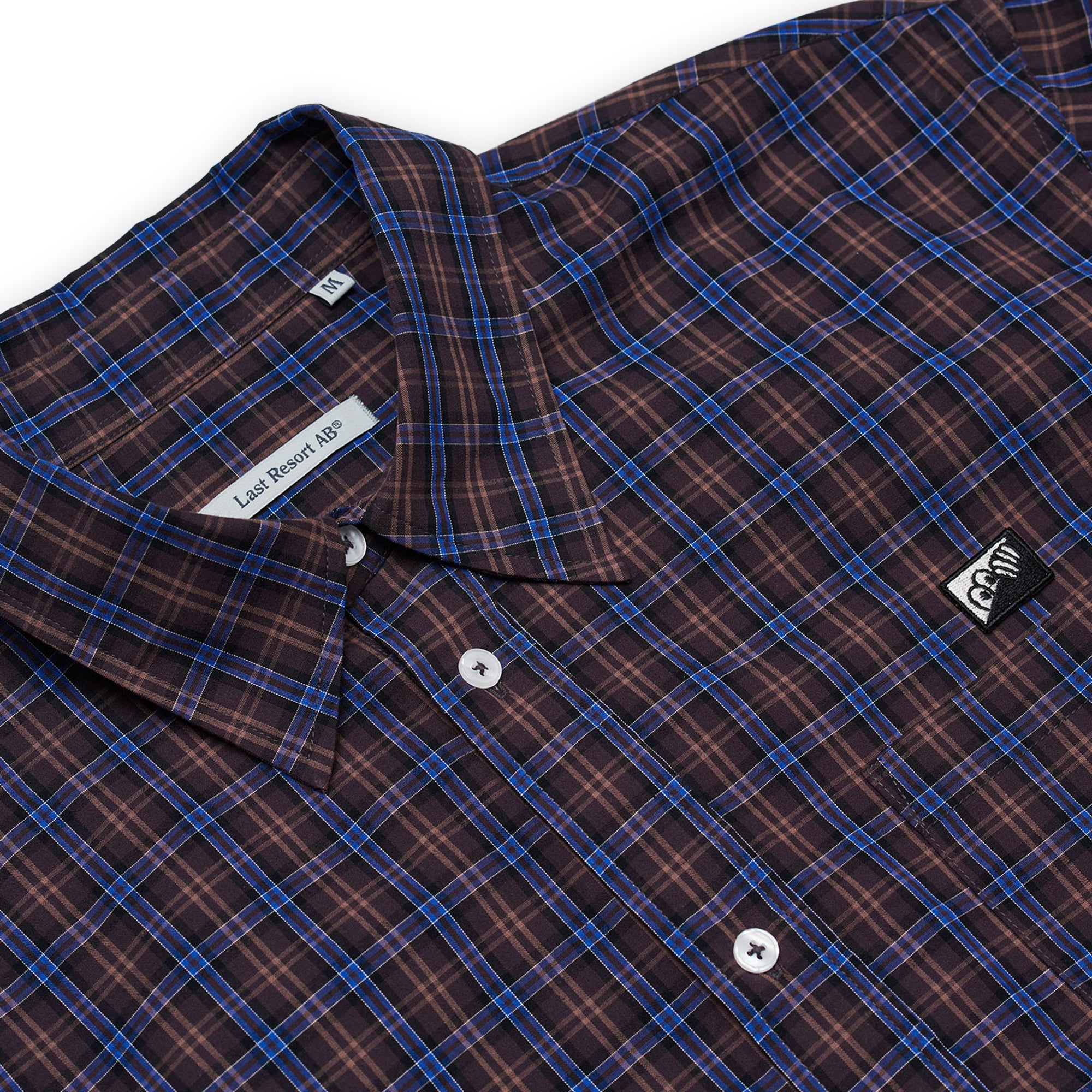 Last Resort OG LS Shirt - Brown / Blue Check