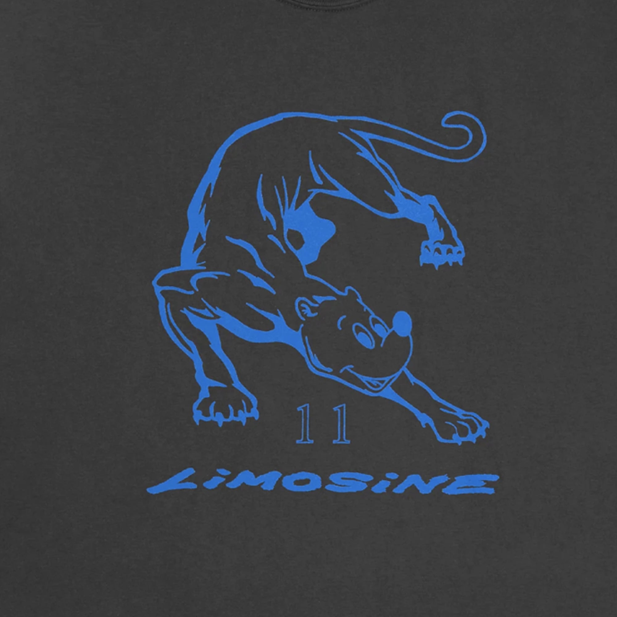 Limosine Panther Tee - Pepper Pigment Dye