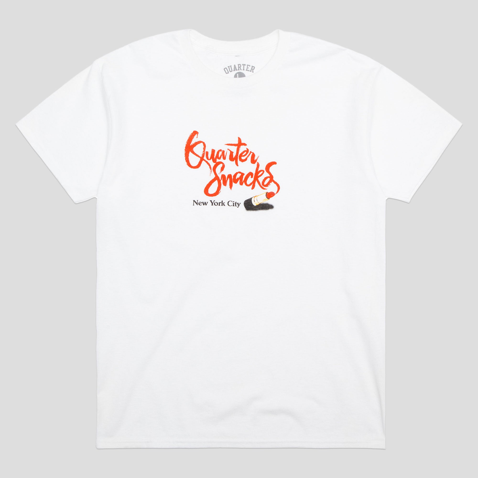 Quartersnacks Lipstick Tee - White