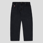 Cash Only Logo Baggy Denim Jeans - Washed Black