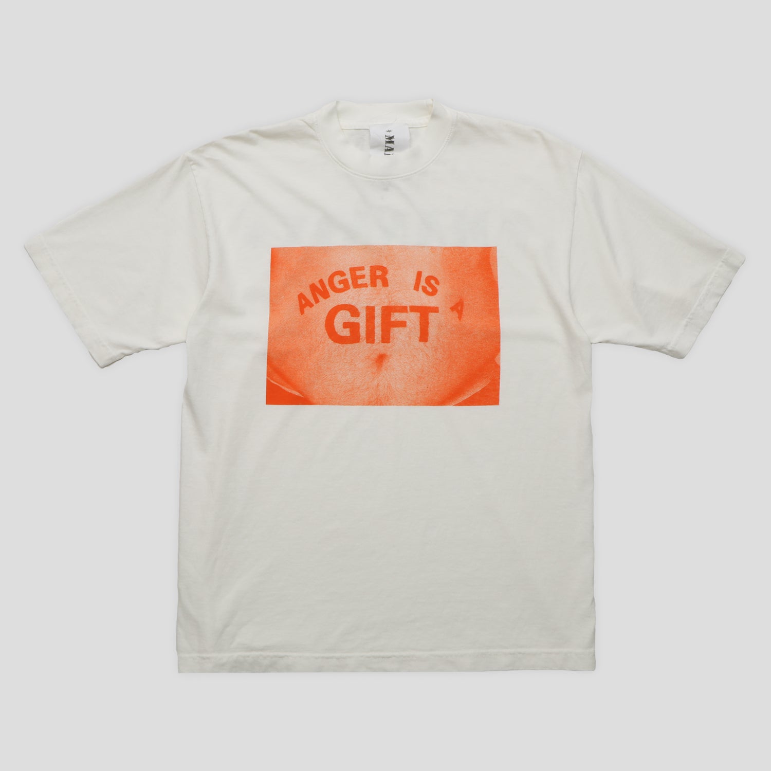 Jack Mannix Anger is a Gift Tee - White / Orange