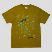 Hoddle Medusa Tee - Olive Green