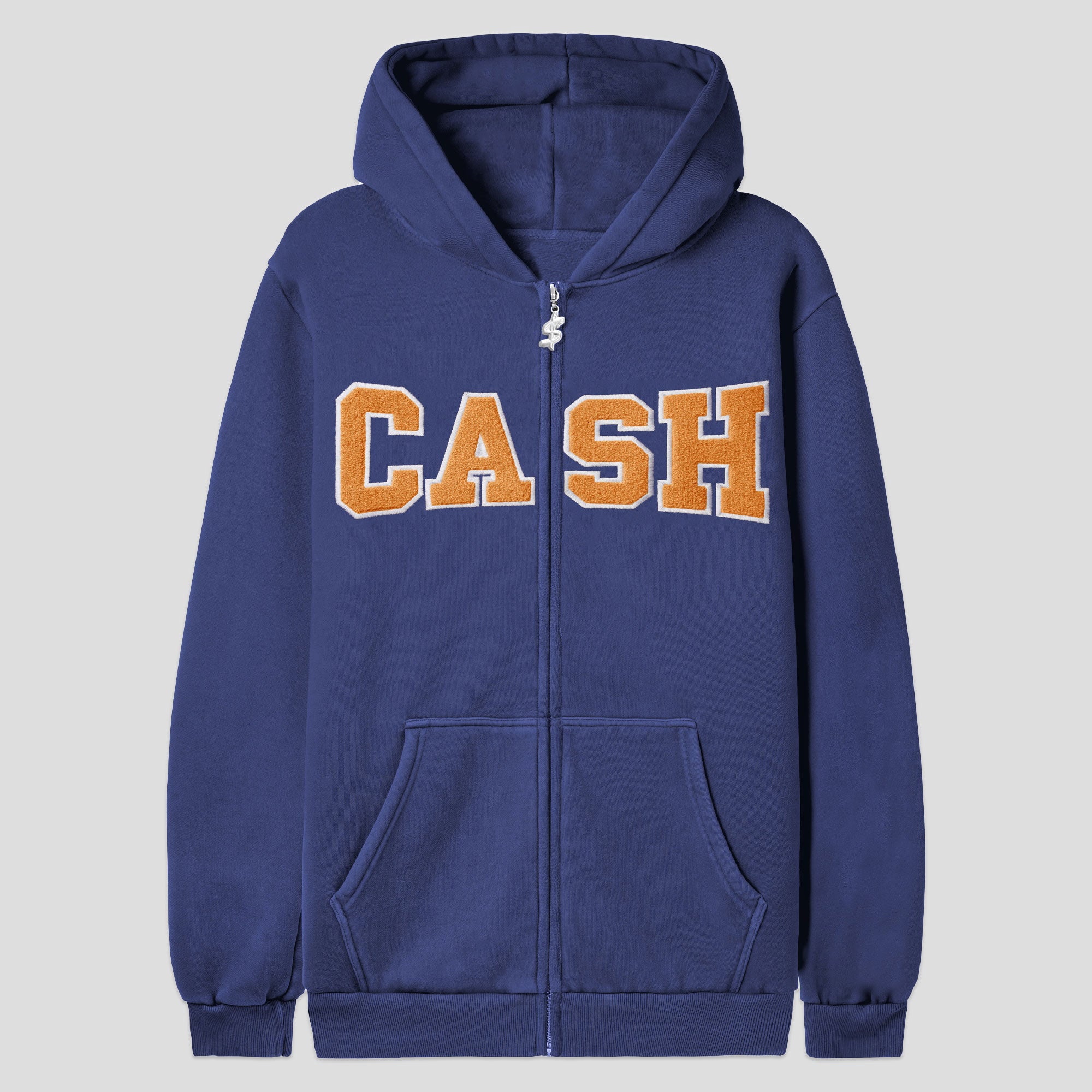 Cash Only Campus Zip-Thru Hood - Marine