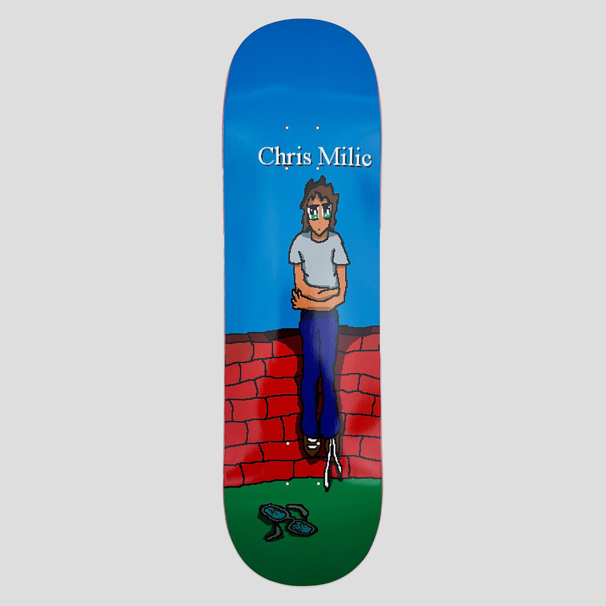 Frog Skateboards Chris Milic Broken Glasses Deck - 8.38"