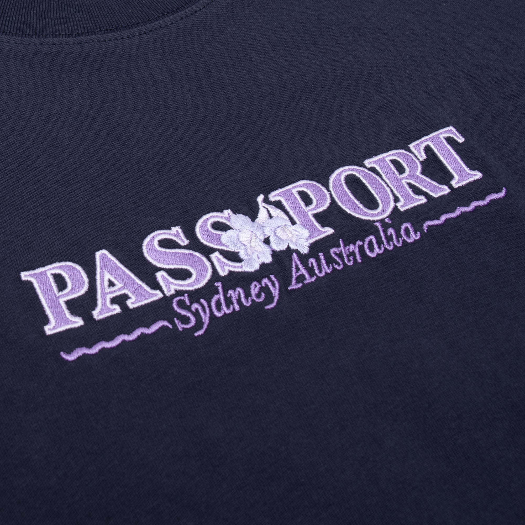 Pre-Order Pass~Port Jacaranda Tee - Navy