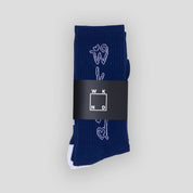 WKND Heart Socks - Navy