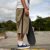 Pass~Port Herringbone Leagues Club Stripe Short - Stone / Black