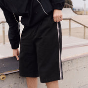 Pass~Port Herringbone Leagues Club Stripe Short - Vintage Black