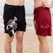 Pass~Port Seafood Staff Boardshorts - Black