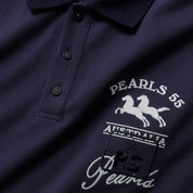 Pearls Skateboards Saddle Polo - Navy