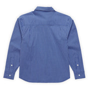 Pearls Skateboards Saddle Shirt - Blue Check