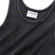 Pearls Skateboards Stamp Tank - Faded Black