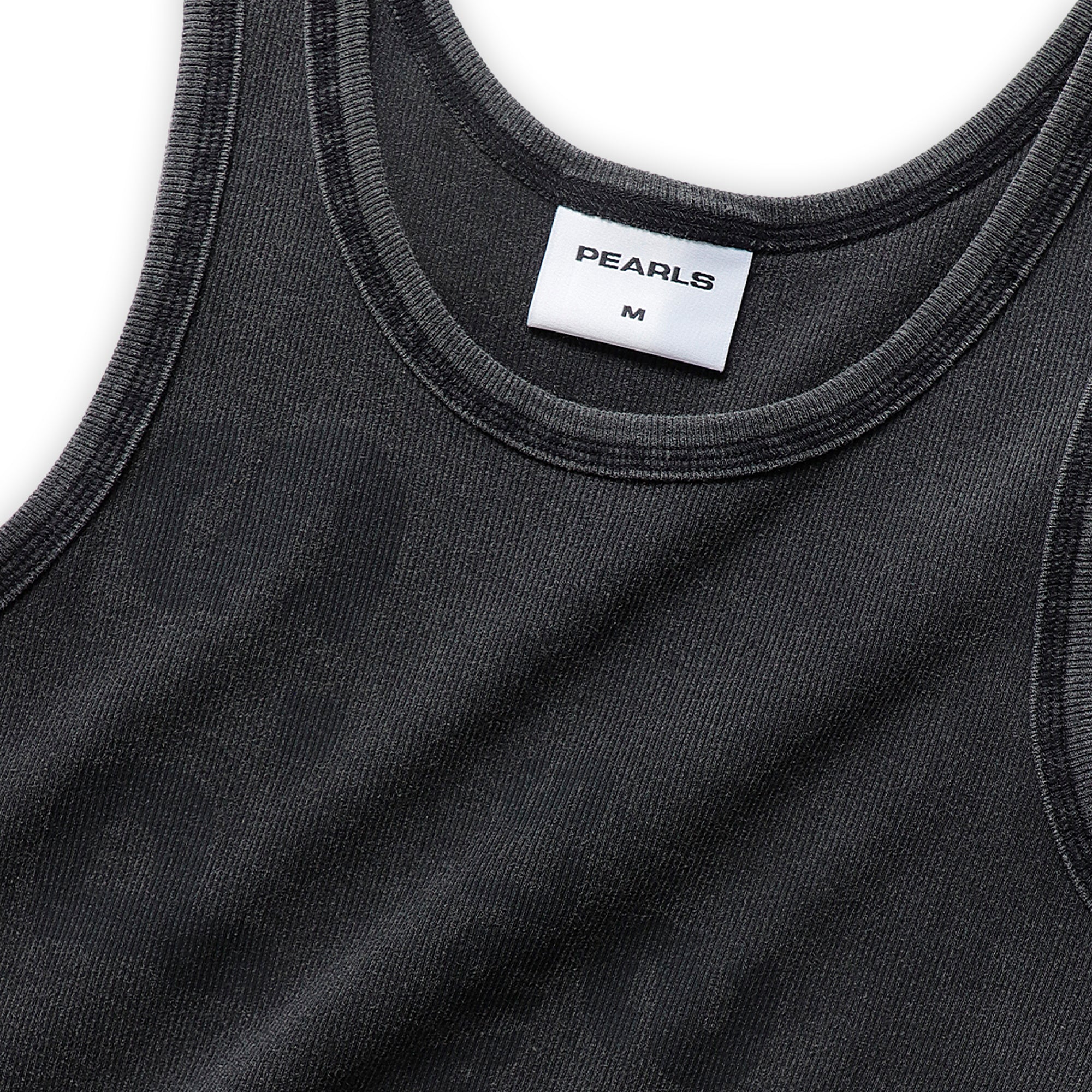 Pearls Skateboards Stamp Tank - Faded Black