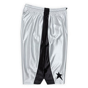 Pearls Skateboards Star Basketball Shorts - Silver