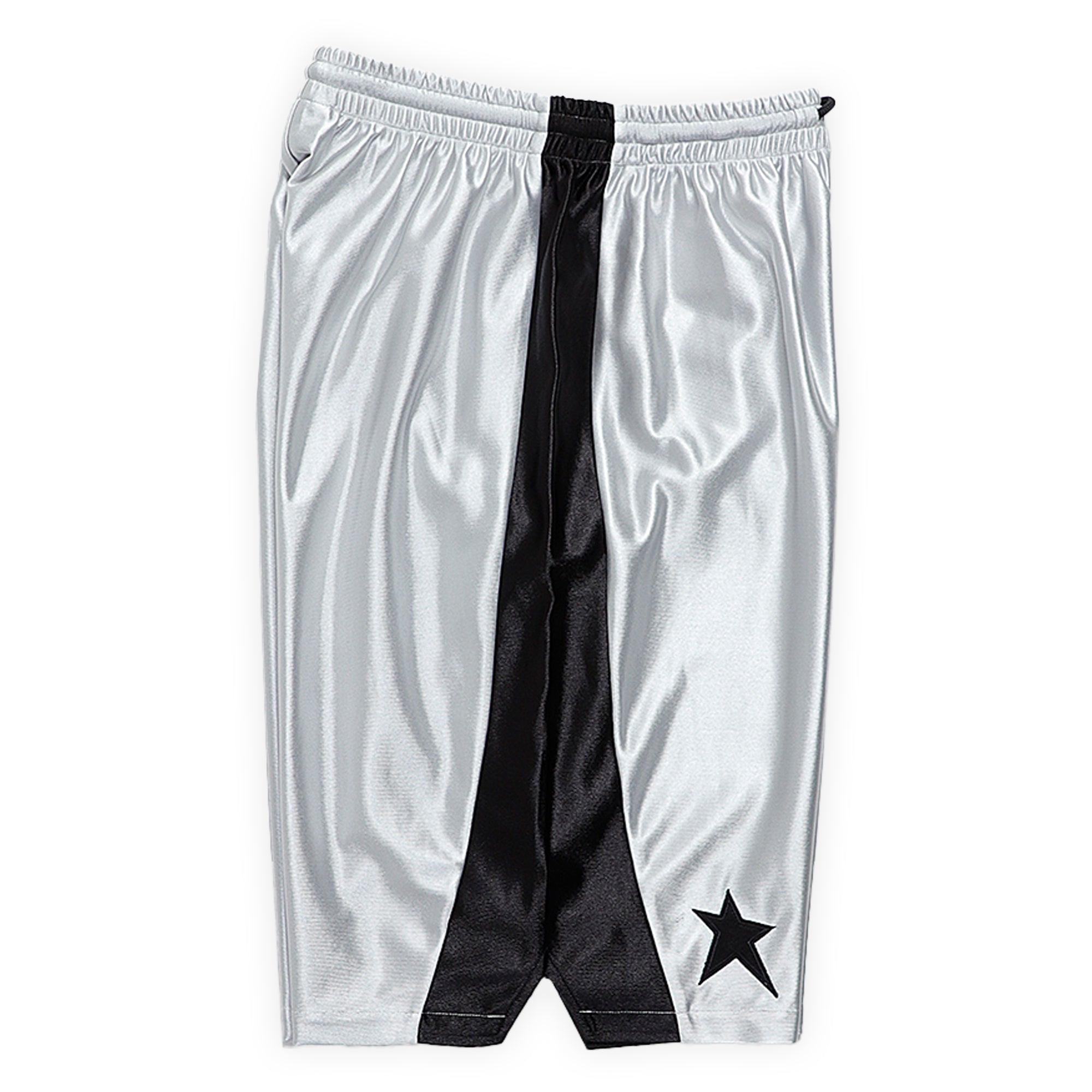 Pearls Skateboards Star Basketball Shorts - Silver