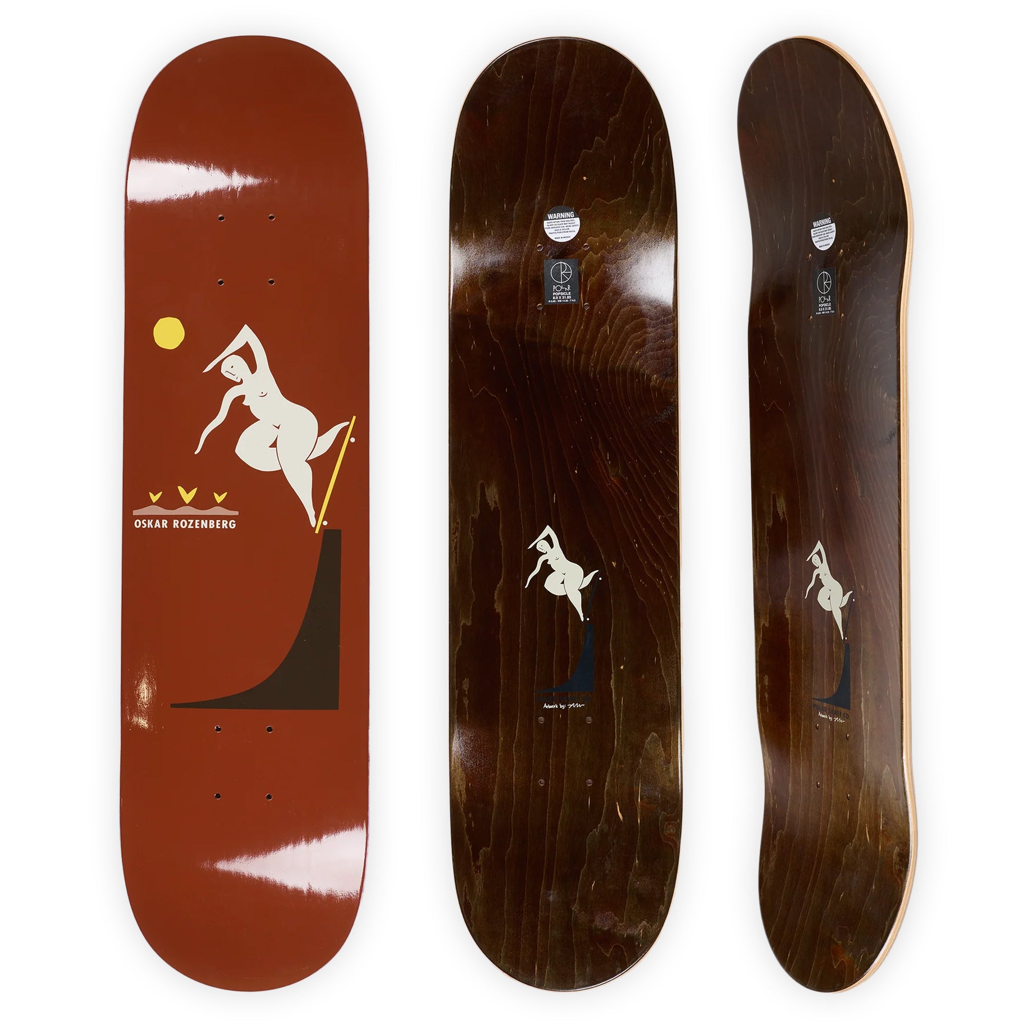 Polar Skate Co. Oskar Rozenberg BS Noseblunt Deck