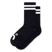 Polar Skate Co. Happy Sad Rib Socks - Black