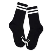 Polar Skate Co. Happy Sad Rib Socks - Black