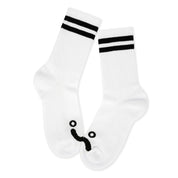 Polar Skate Co. Happy Sad Rib Socks - White