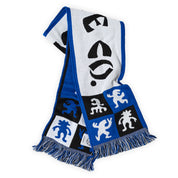 Polar Skate Co. Checkers Football Scarf - Blue