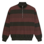Polar Skate Co. Surf Half Zip Sweater - Dirty Black / Brownstone